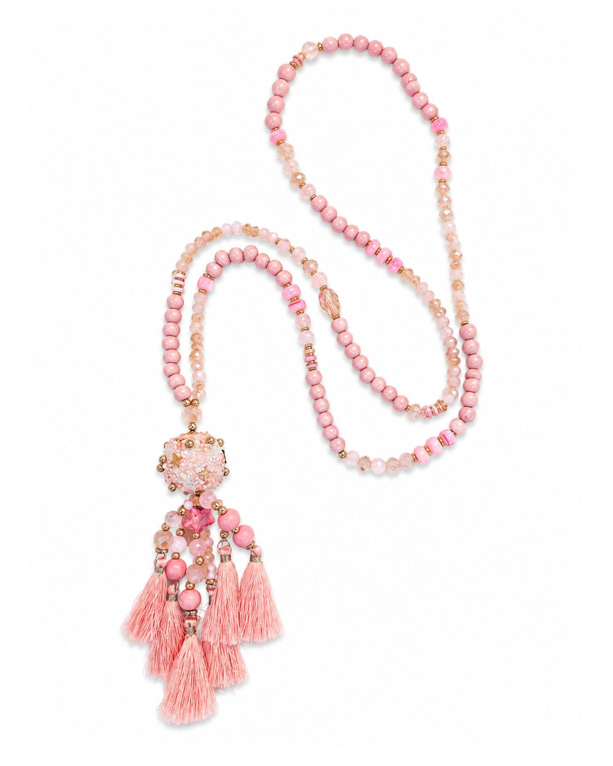 Kette Rosa Gold mit Quasten