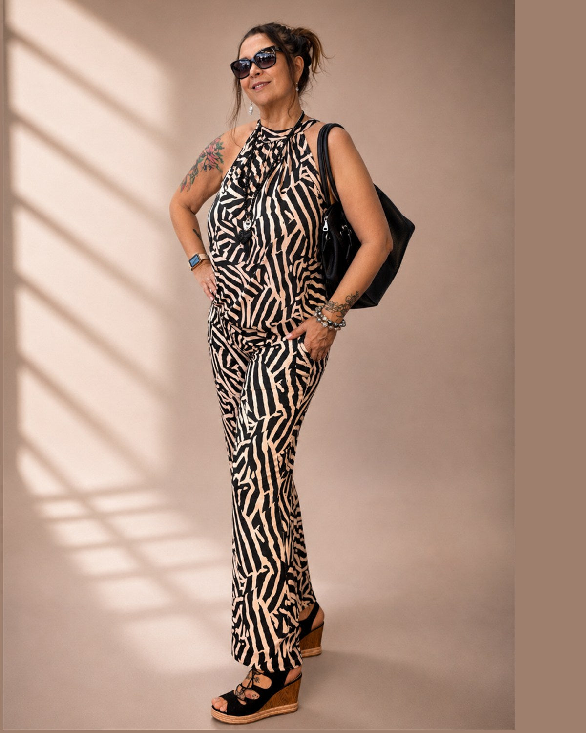 Kofferset Zebra – Moderner Zweiteiler im stilvollen Animal-Print