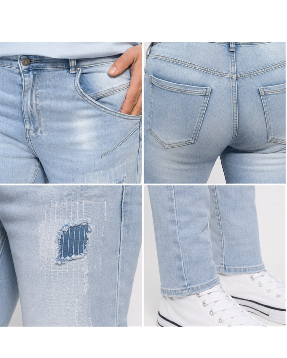 Jeans mit Patches