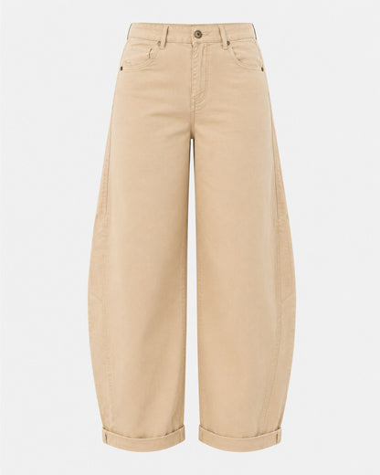 Barrel Jeans in Beige
