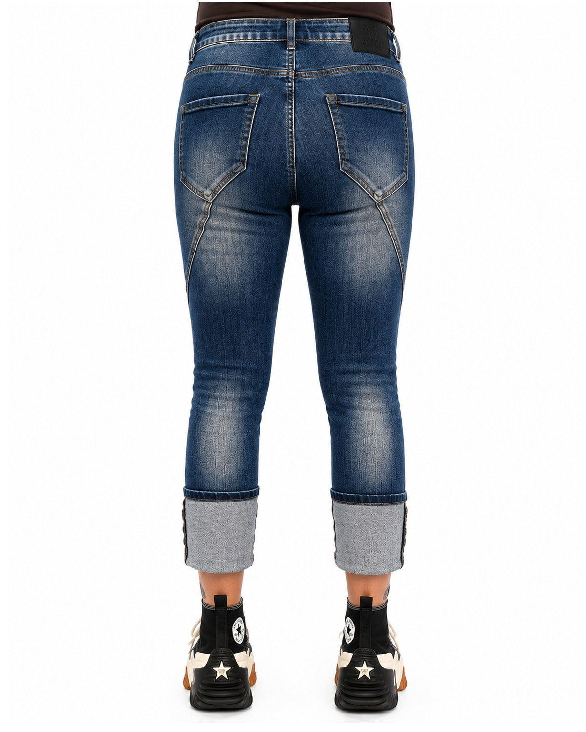 Sexy Woman Jeans mit Destroy-Details und Patchwork