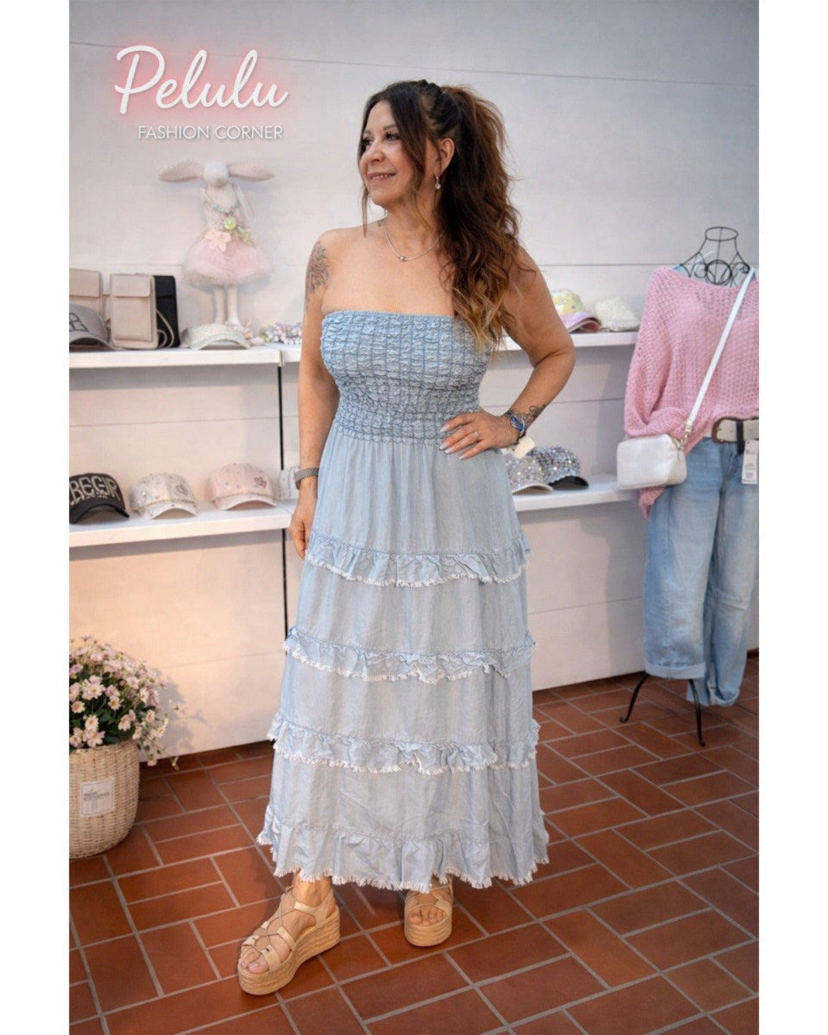 Jeans Kleid blau