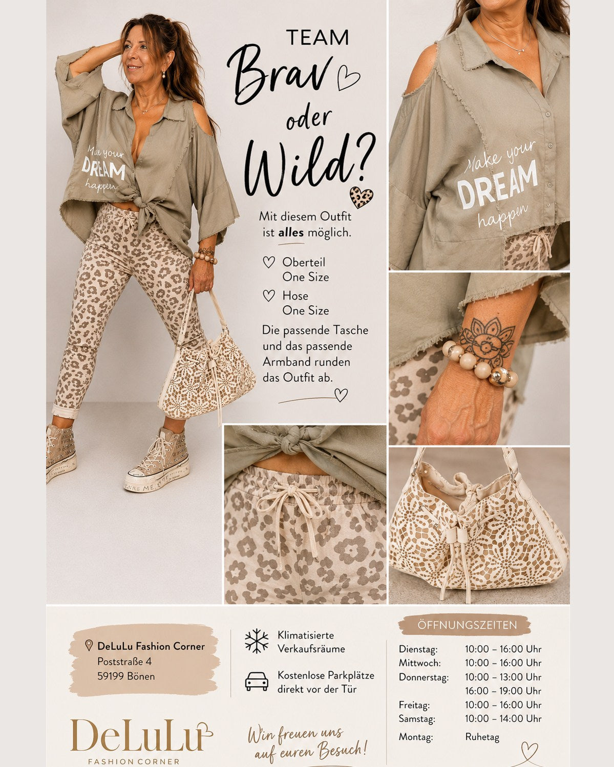 Jogpant Leo – Beige | Made in Italy