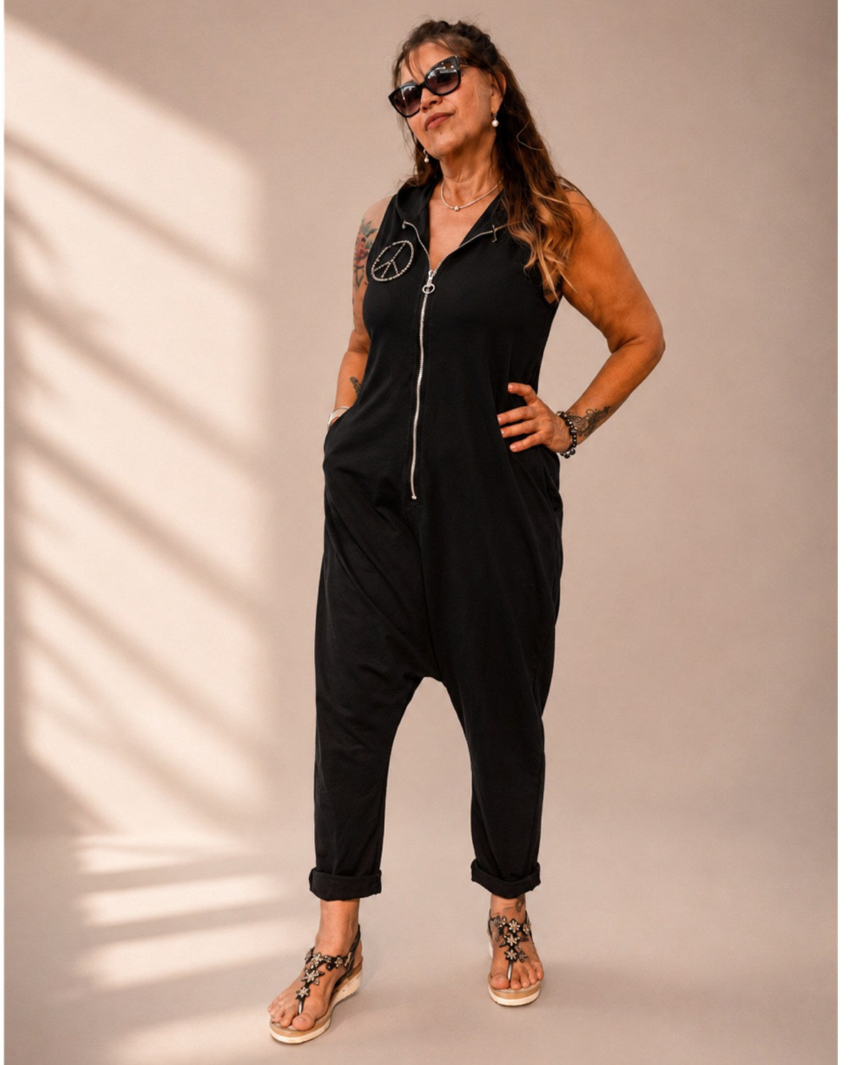 🖤🤍 Jumpsuit „Peace & Style“