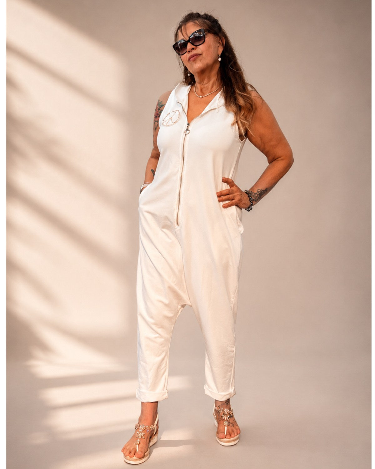 🖤🤍 Jumpsuit „Peace & Style“