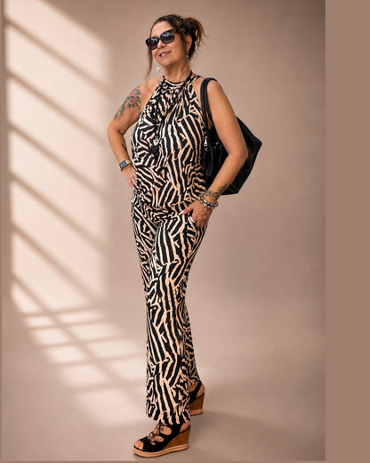 Kofferset Zebra – Moderner Zweiteiler im stilvollen Animal-Print