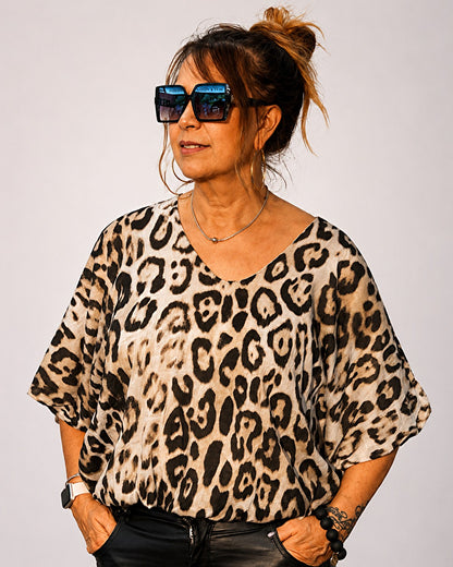 Leo Ballonbluse – 100 % Baumwolle