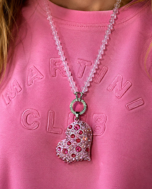 Kette mit Herz und  Strasssteine