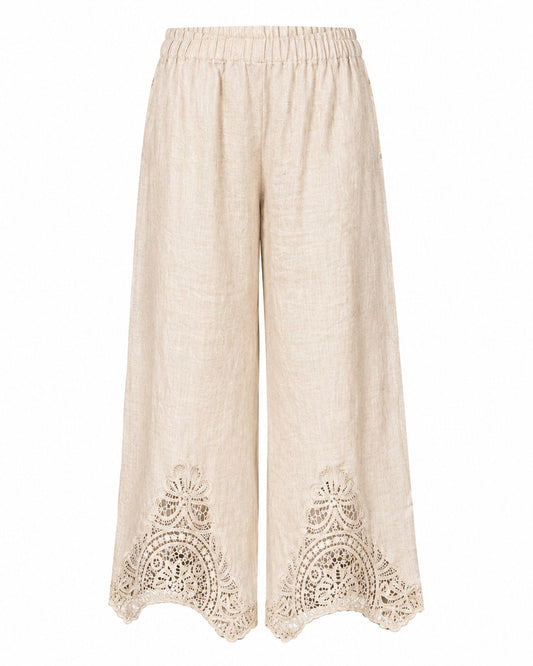 Leinenhose Boho Lace – Made in Italy