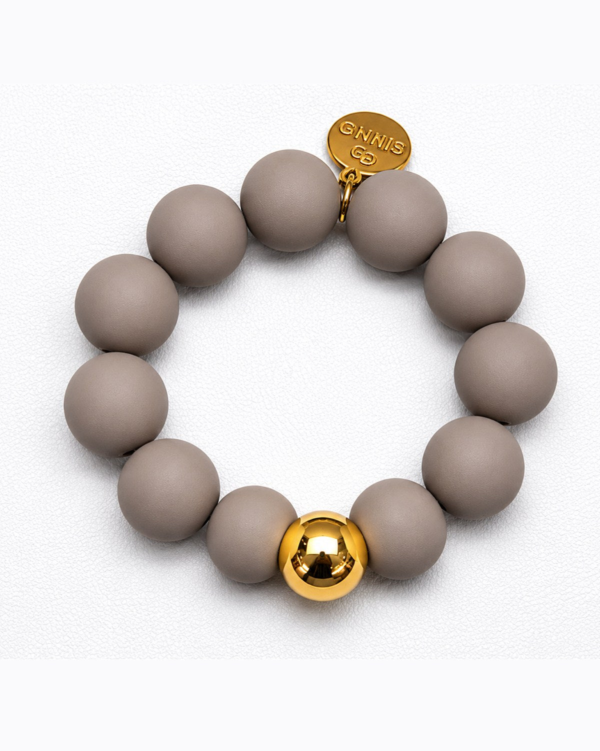 Perlenarmband mit Großen matten Perlen