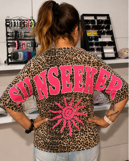 T-Shirt „Sunseeker“ im trendigen Leo-Print