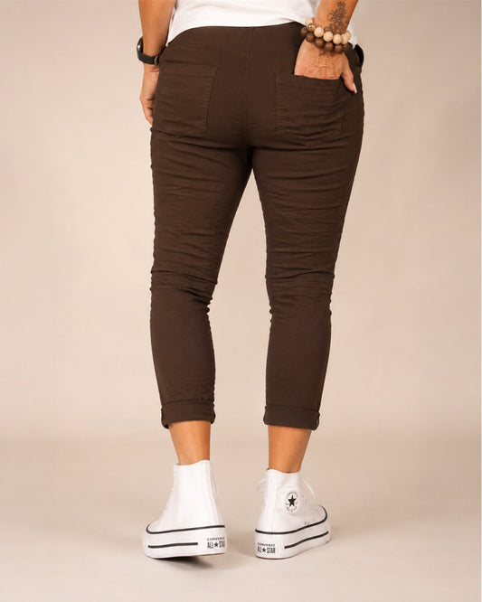 Jogpants Damen – Farbe Kaffee | Made in Italy